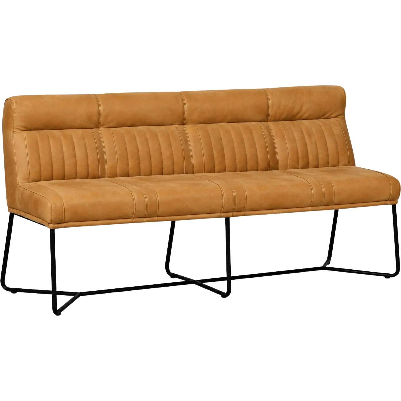 afbeelding van Leren eetkamerbank Cuddle (160 cm)